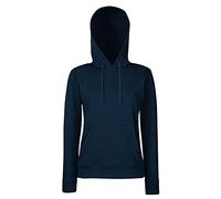 Fruit of the Loom 62038 Women’s Ladies’ Lady Fit Hooded Sweatshirt, Womens, Hoodie, Fruit of the Loom - Lady-Fit Hooded Sweat, deep navy, Large