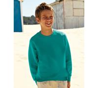 Fruit Of The Loom 62039 Children's Raglan Sleeve Sweatshirt Royal 12-13 Years