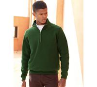 Fruit Of The Loom 62114 Zip Neck Sweat Deep Navy - Size: S Colour: Dee S