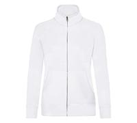 Fruit Of The Loom 62116 Ladies Premium 70/30 Sweat Jacket - White - XL
