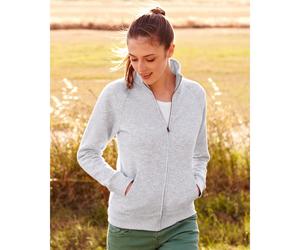 Fruit Of The Loom 62116 Lady-Fit Sweat Jacket Black - Size: L Colour: L