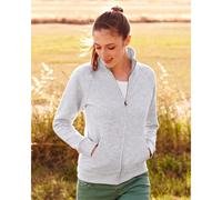 Fruit Of The Loom 62116 Lady-Fit Sweat Jacket White - Size: M Colour: M