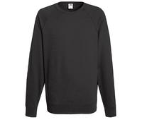 Fruit of the Loom 62138 Lightweight Raglan Sweatshirt - Light Graphite - XL
