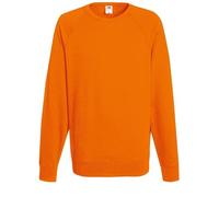 Fruit of the Loom 62138 Lightweight Raglan Sweatshirt - Orange - M