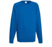 Fruit of the Loom 62138 Lightweight Raglan Sweatshirt - Royal Blue - XL