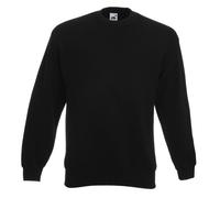 Fruit Of The Loom 62202 Set-In Sweatshirt Black - Size: L Colour: Blac L