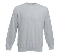 Fruit Of The Loom 62202 Set-In Sweatshirt Heather Grey - Size: M Colou M
