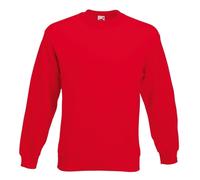 Fruit Of The Loom 62202 Set-In Sweatshirt Red - Size: XL Colour: Red, XL