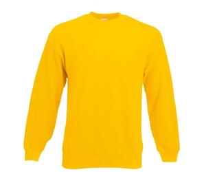 Fruit Of The Loom 62202 Set-In Sweatshirt Sunflower - Size: 2XL Colour 2XL