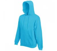 Fruit Of The Loom 62208 Hoodie Azure Blue - Size: XL Colour: Azure Blu XL
