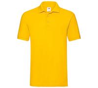 Fruit of the Loom 63-218-0 Men's Premium Polo Shirt - Yellow - Small