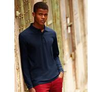 Fruit Of The Loom 63310 Premium Long Sleeve Polo Royal - Size: 3XL Col 3XL