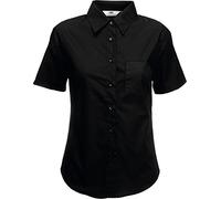 Fruit of the Loom 65-014-0 Poplin Blouse, Womens, Black