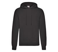 (XXL, Black) Fruit of the Loom Adults Unisex Classic Hooded Sweatshirt