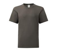 Fruit of the Loom Basic T-Shirt in Mid Grey | Size: 7-8 Years Fruit Of The Loom Mid Grey 7-8 Years