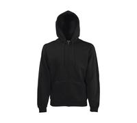 Fruit of the Loom Best Collection Men's Fleece Full Zip Hood 3XL Black