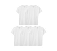Fruit of the Loom Big Cotton T Shirt Boys-5 Pack-White Large
