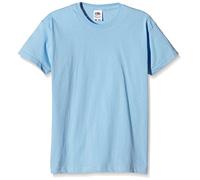 Fruit Of The Loom Boy's SS132B Short Sleeve T-Shirt, Blue (Sky Blue), XXXX-Small (Manufacturer Size:1/2 Years)