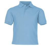 Fruit of the Loom Boys' Polo Shirt blue Sky Blue 12-13 Years