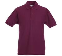 Fruit of the Loom Boys' Polo Shirt red Burgundy 14-15 Years