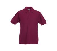 Fruit of the Loom Boys' Polo Shirt red Burgundy 14-15 Years