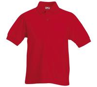 Fruit of the Loom Boys' Polo Shirt red red 3-4 Years