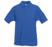 Fruit of the Loom Boys' Polo Shirt blue Royal Blue 7-8 Years