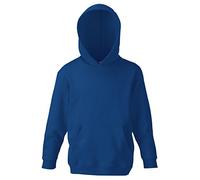 Fruit of the Loom Boy's Pull-over Classic Pull-over Long Sleeve Hooded Sweat, Navy, 5-6 Years (Manufacturer Size: 116)