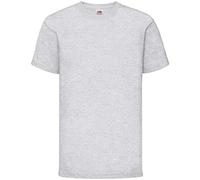Fruit of the Loom Boys' Polo Shirt 65/35 Pique Heather Grey 12-13 Years