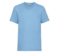Fruit of the Loom boys' t-shirt., Boys', 61-033-0, Sky Blue, 140 cm