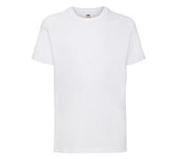 Fruit of the Loom boys' t-shirt., Boys', UTBC329_112, White, 116 cm