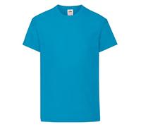 Fruit of the Loom boys' t-shirt. - Turquoise - one size fits all