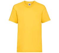 Fruit of the Loom boys' t-shirt. - Yellow - One size