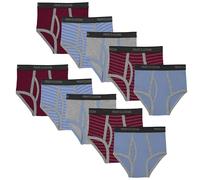 Fruit of the Loom Boys' Tag Free Cotton Briefs - multi - L