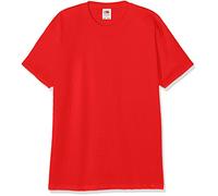 Fruit of the Loom Boy's Valueweight T Kids T-Shirt, Red (Red 400), 14 Years