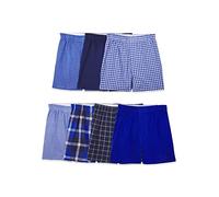 Fruit of the Loom Boys' Woven Boxer Shorts Underwear, Assorted, S (Pack of 7)