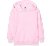 Fruit of the Loom Children’s Hooded Sweatshirt, pink, 9-11 Years
