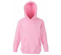 Fruit of the Loom Children’s Hooded Sweatshirt, pink, One Size