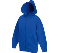 Fruit of the Loom Childrens/Kids Unisex Hooded Sweatshirt Jacket (14-15) (Royal)