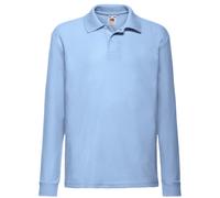Fruit Of The Loom Childrens Long Sleeve 65/35 Pique Polo / C BC4358