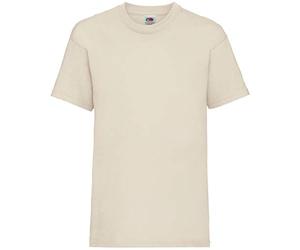 Fruit of the Loom Childrens T Shirt in Natural Size 14-15 (SS6B)