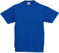 Fruit of the Loom Childrens T Shirt in Royal Size 7-8 (SS6B)