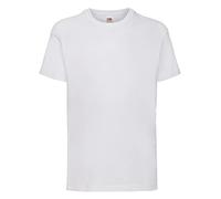 Fruit of the Loom Childrens T Shirt in White Size 7-8