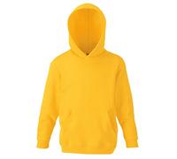Fruit Of The Loom Childrens Unisex Hooded Sweatshirt / Hoodie (14-15) (Sunflower)