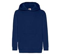 Fruit of the Loom Children's Unisex Hooded Sweatshirt - Navy - 14-15 years