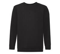 Fruit of the Loom Unisex Kids Set-In Classic Set-In Long Sleeve Sweater, Black (Schwarz - Schwarz), 12/13 years