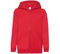Fruit of the Loom Childs Kids Boys Girls Childrens Zip Hoodie Hooded Sweatshirt