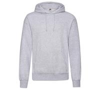 Fruit Of The Loom Classic 80/20 Hooded Sweatshirt Heather Grey Unisex Warm