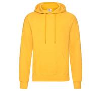 Fruit Of The Loom Classic 80/20 Hooded Sweatshirt Sunflower Unisex Warm