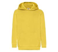 Fruit of the Loom Classic 80 20 Hoodie in Yellow | Size: 7-8 Years Fruit Of The Loom Yellow 7-8 Years